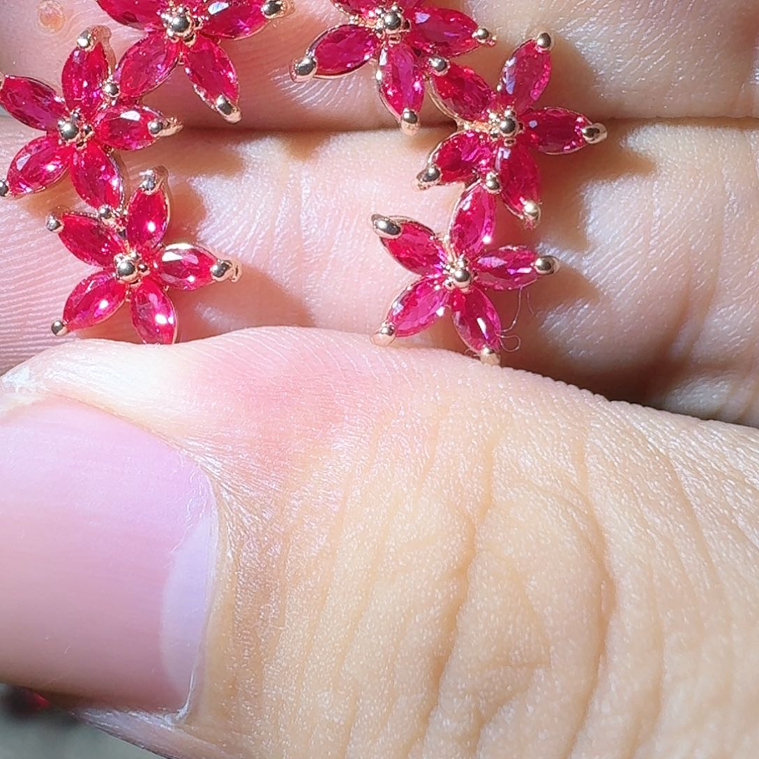 芙蓉石戒指银S925镶嵌