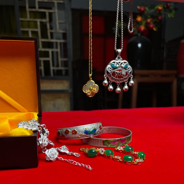 合金珐琅手链 烧蓝时尚串珠直播拍