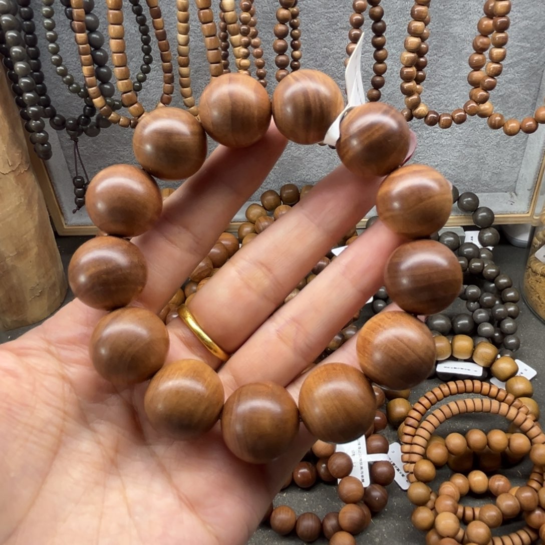 檀香木手串/手链18横纹黑肉 活动价