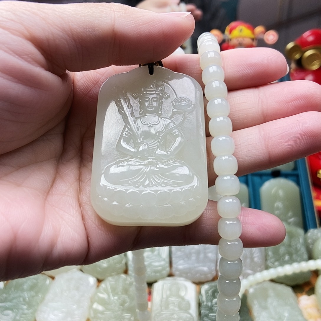 和田玉颈饰未镶嵌@***@