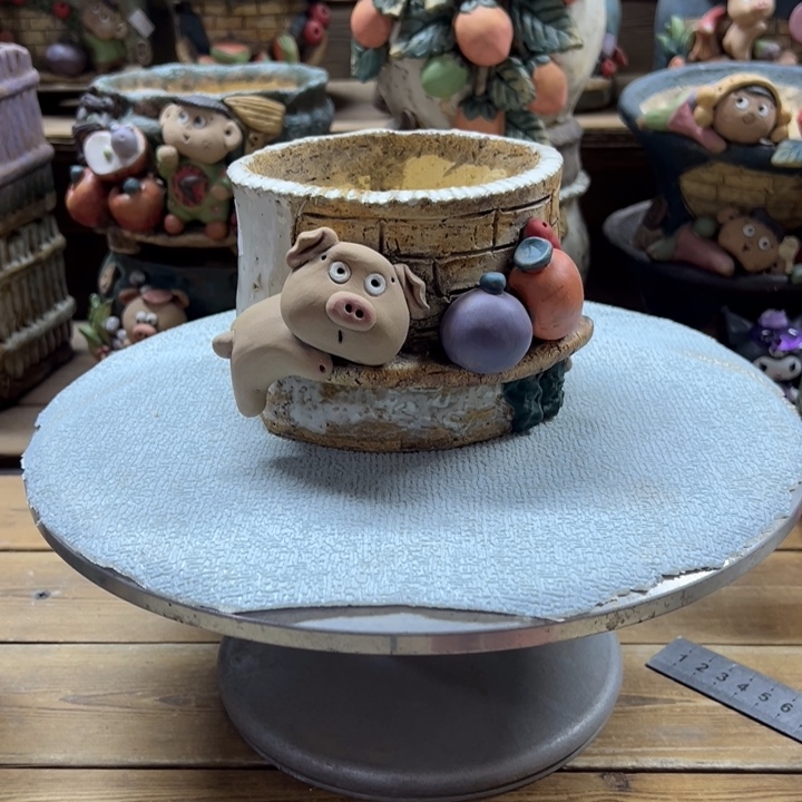 清***荷嘻哈多肉花盆百搭