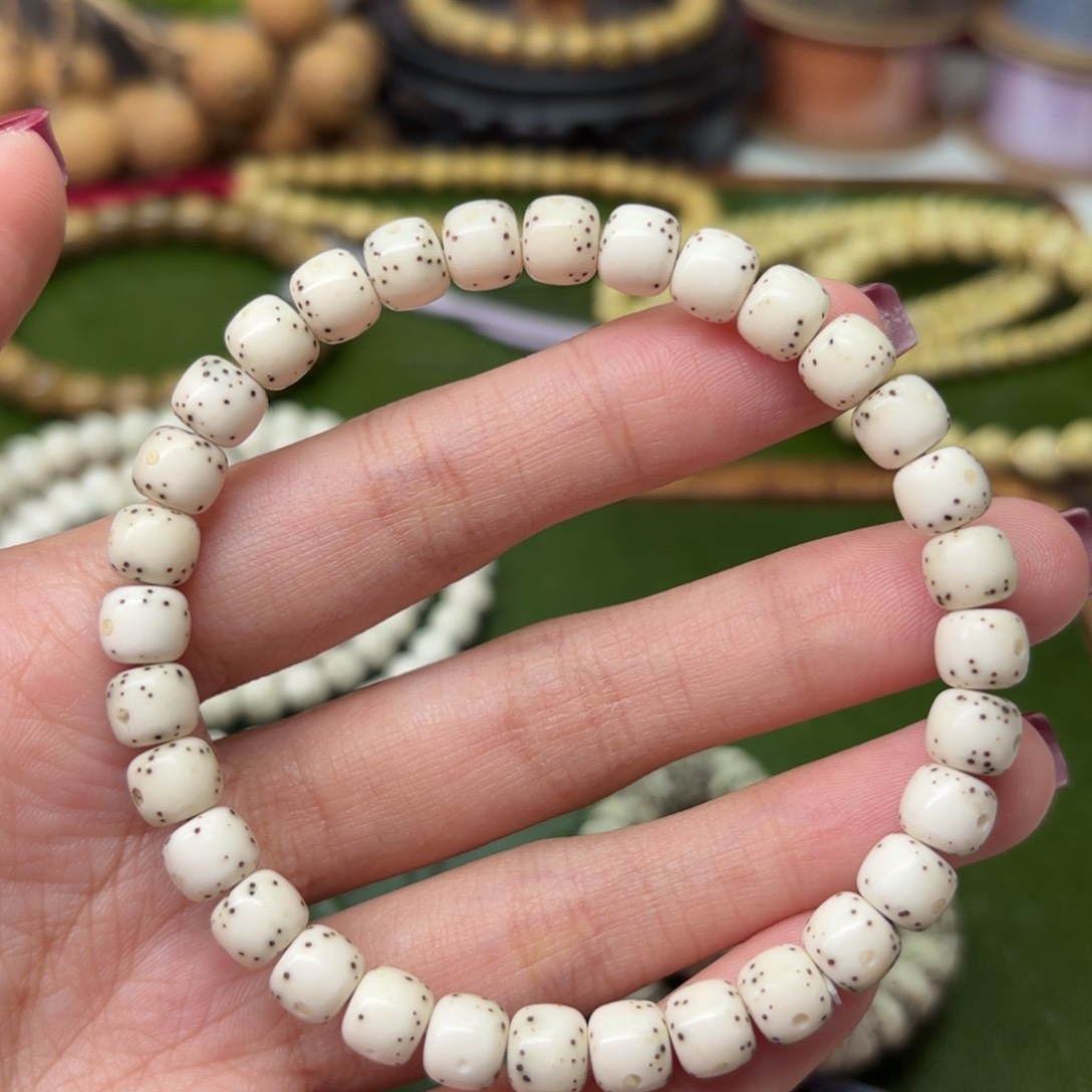 星月菩提吊坠6*7大留白单圈金银标款