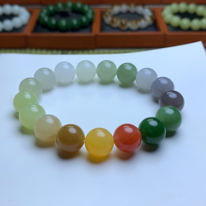 和田玉手串未镶嵌