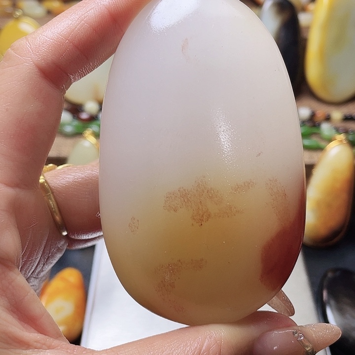 和田玉颈饰足银镶嵌