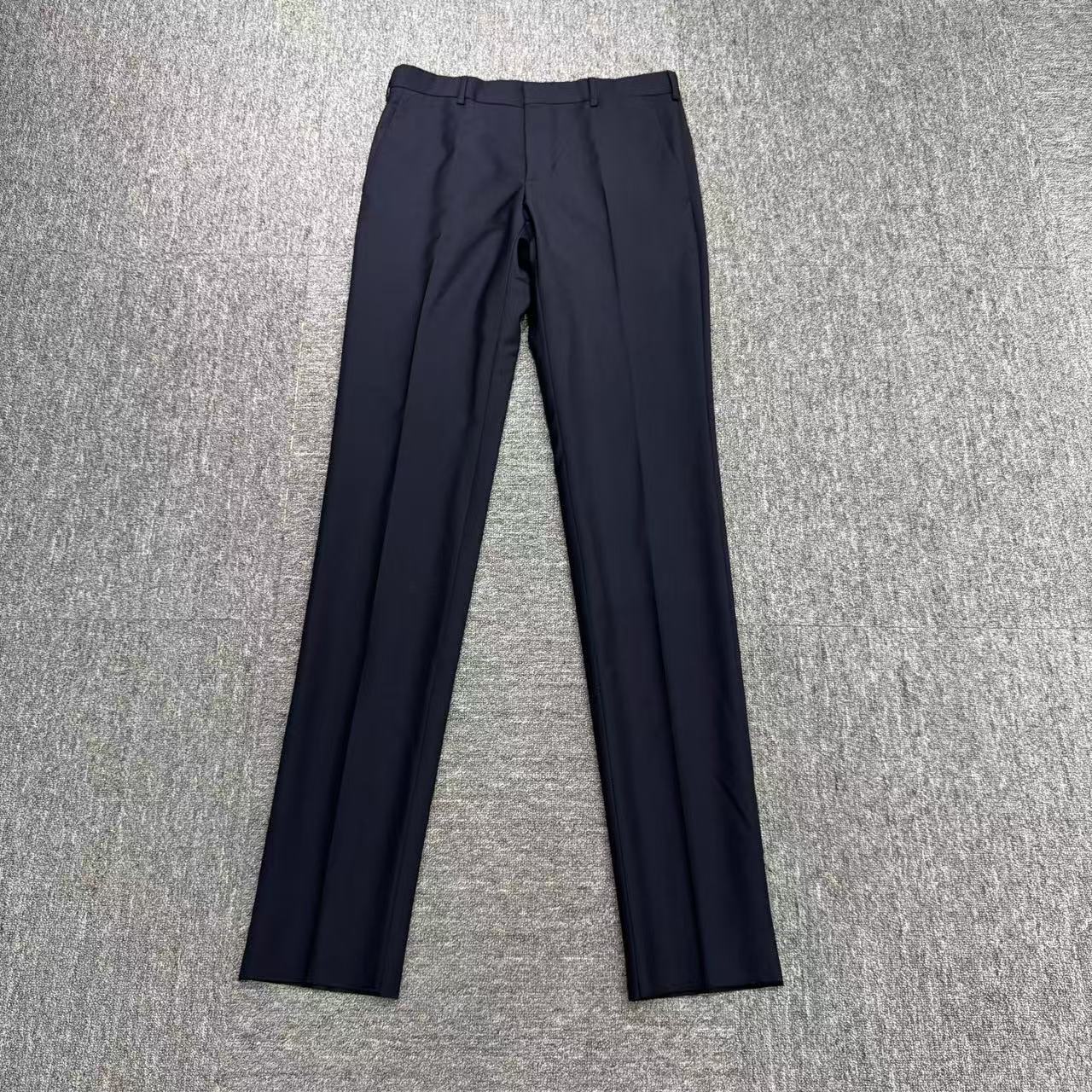 99新 Prada/普拉达 纯色羊毛休闲裤/46码/编码16834