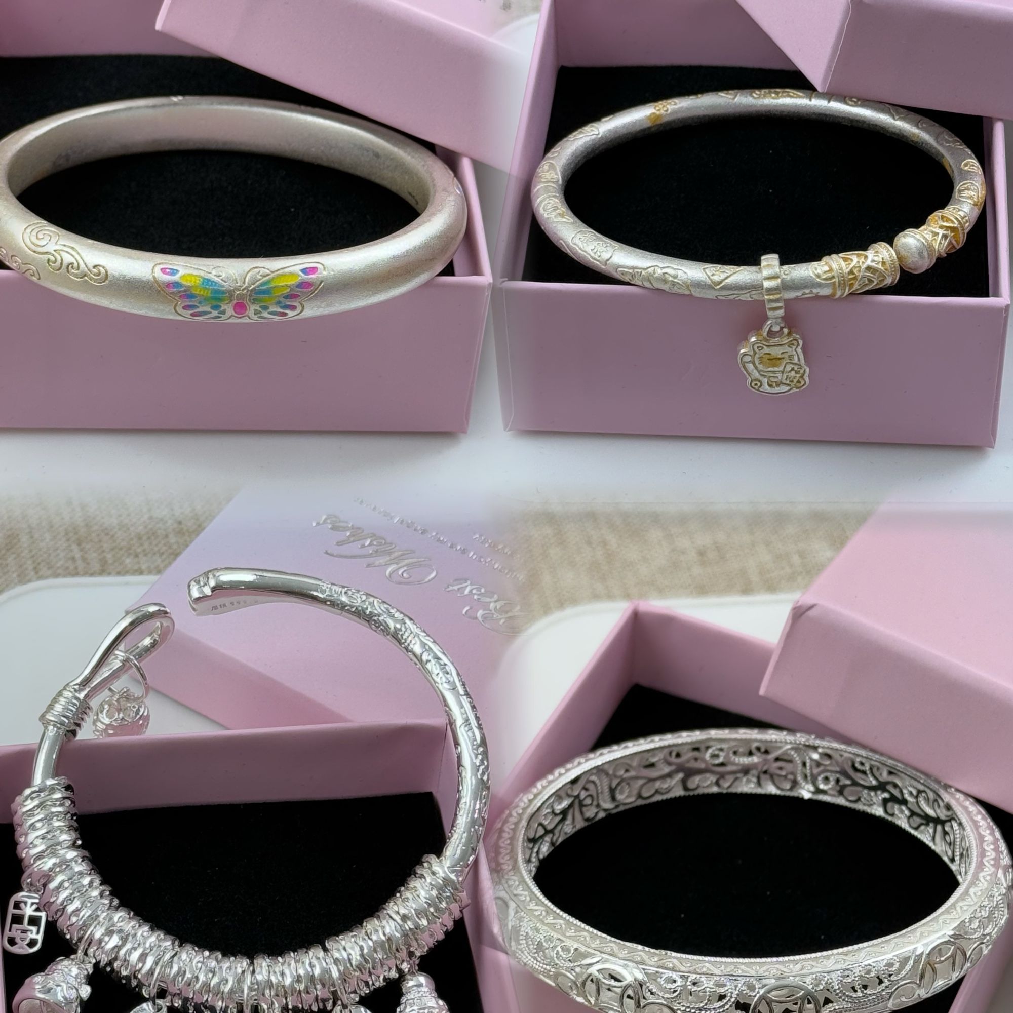 合金手镯 复古镯子小众私人定制轻奢高级新款