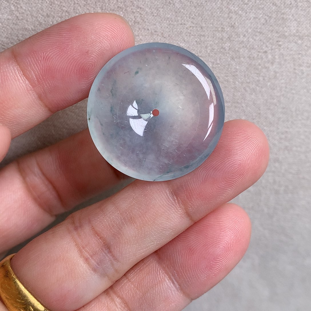 翡翠裸石缅甸天然A货翡翠冰种平安扣