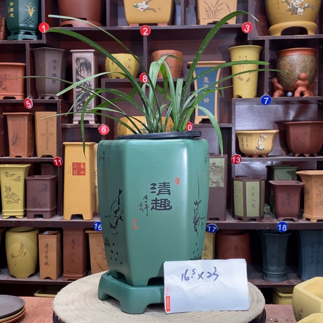 紫砂艺术紫砂花盆