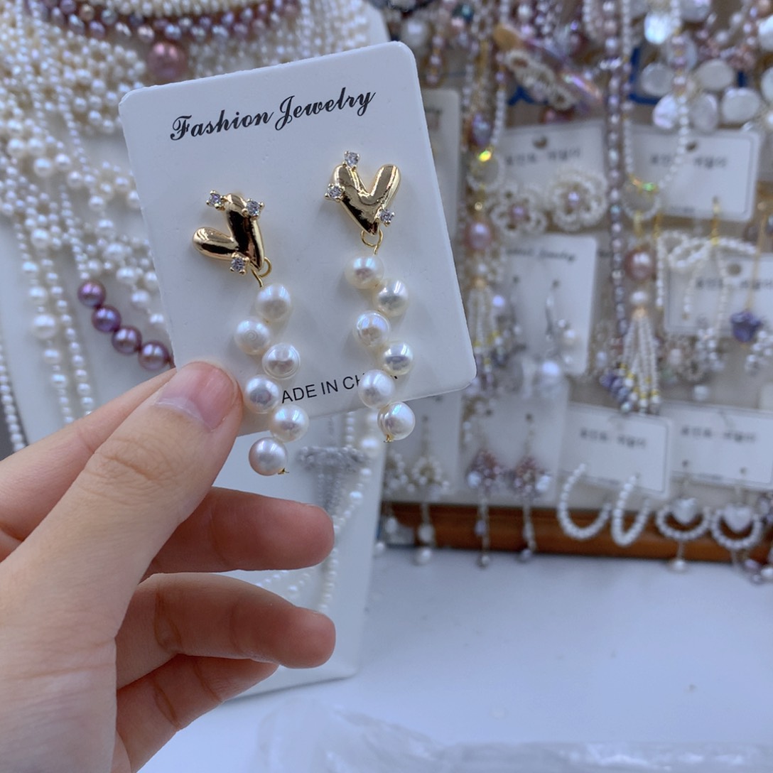 颈饰合金淡水珍珠