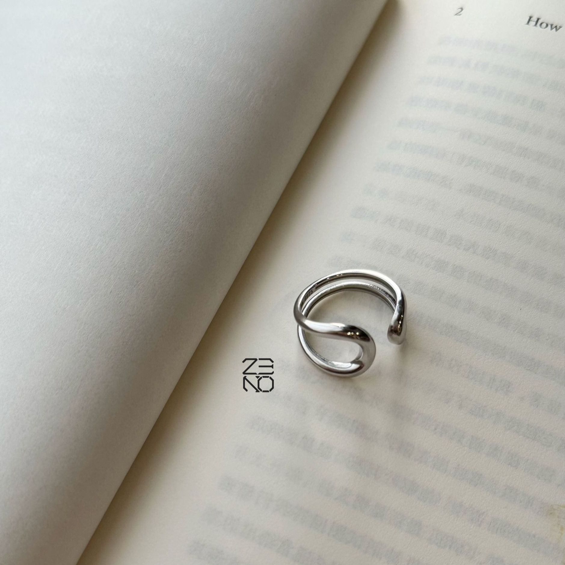 925银戒指 ZENO【凯旋门】原创ins小众戒指 轻奢 光面素款 百搭简约