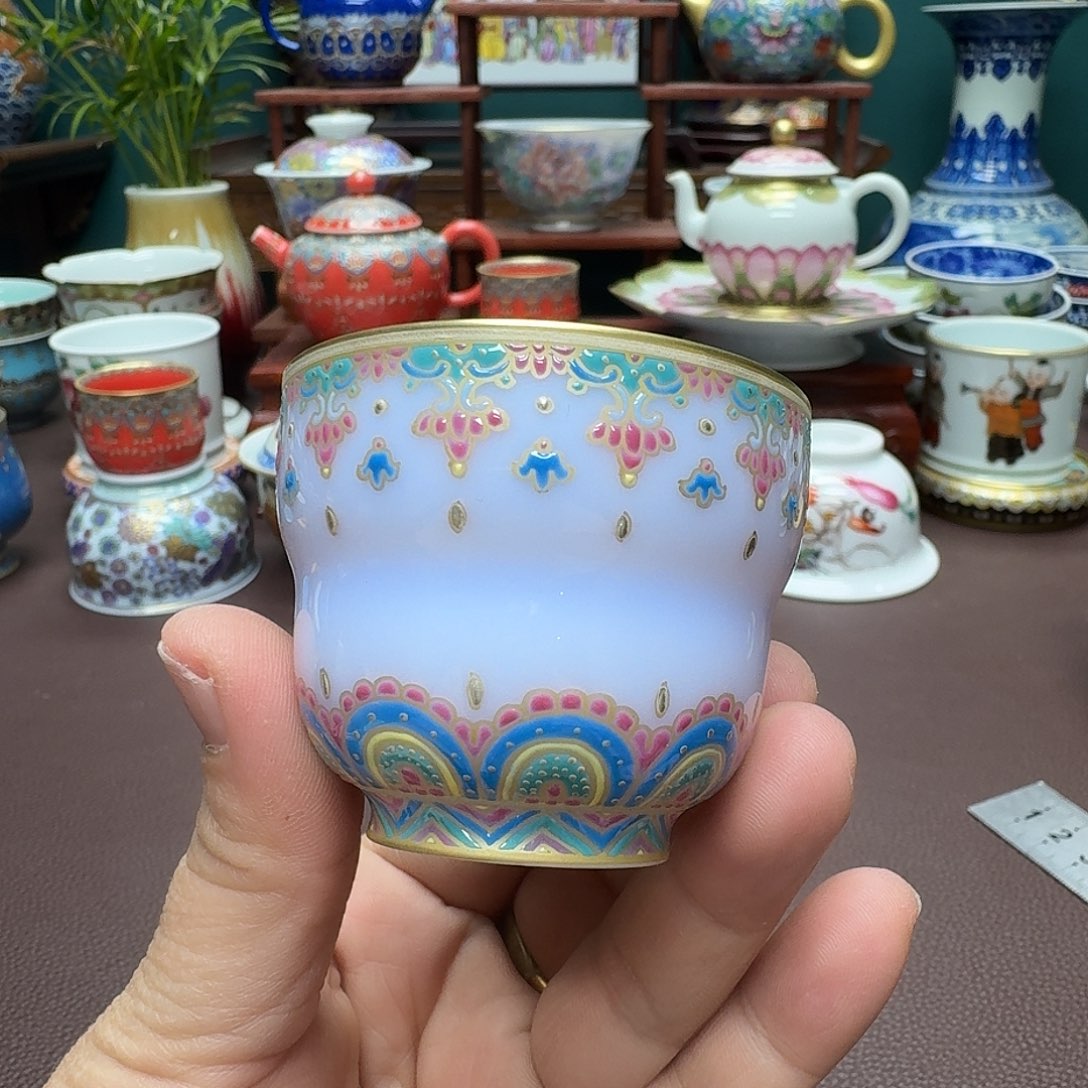 瓷片景德镇仿古手工制作精品展示