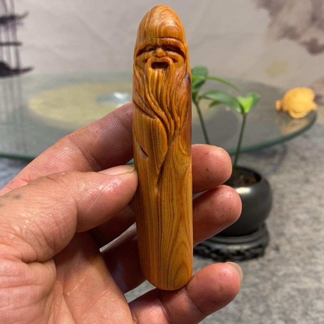 【闪购商品】柏木（崖柏）根雕木雕佛像工艺品摆件家居手把件