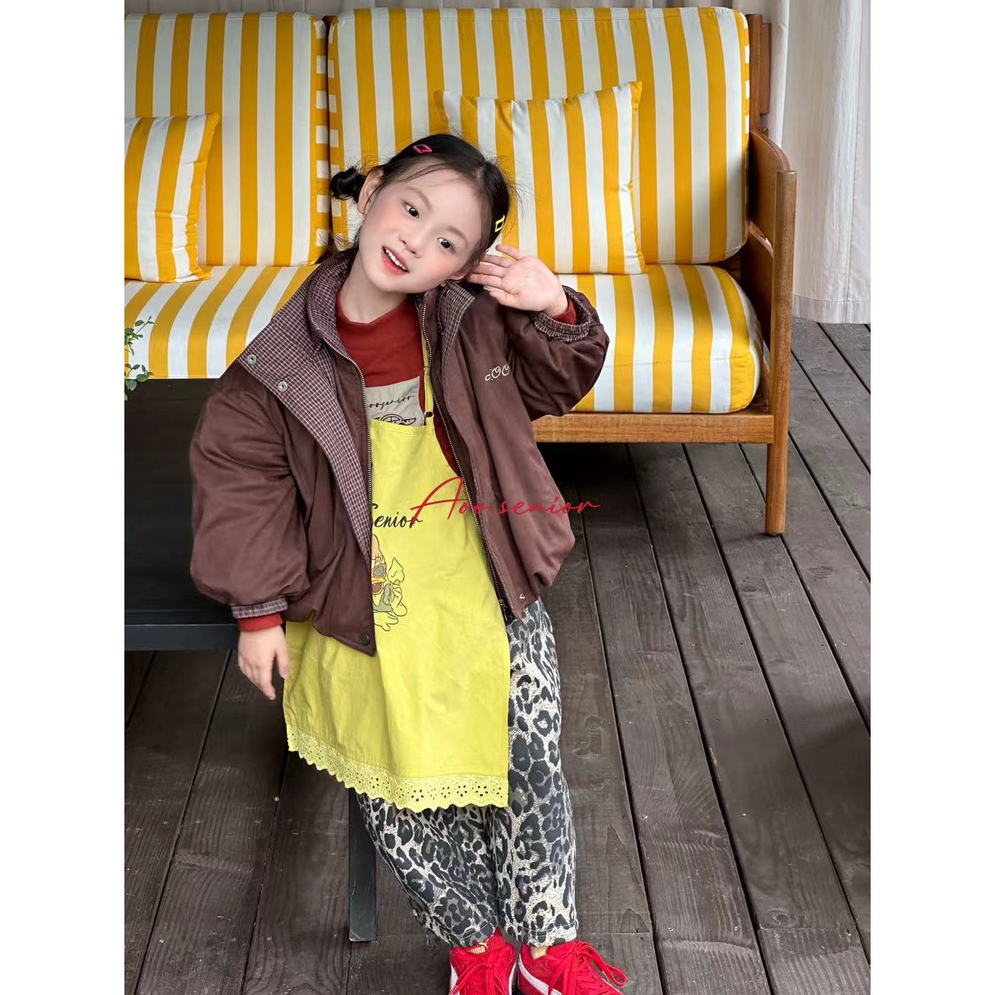 Aoo·25冬~豹纹休闲裤25D58065（童装汉服）咖色