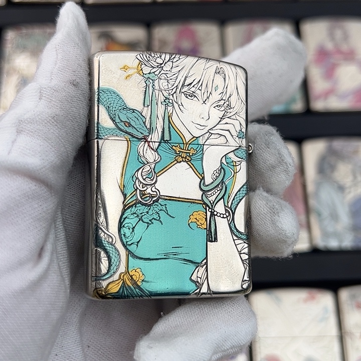 蛇女，钛彩工艺，姐妹花