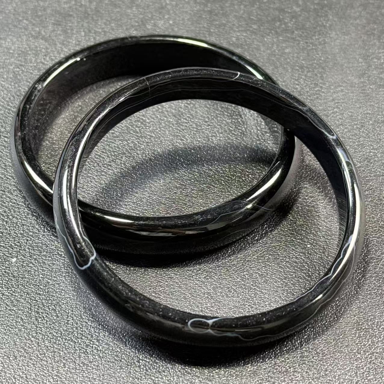 直播专属 天然 黑金刚 玛瑙手镯 多样性发一 YZ0040