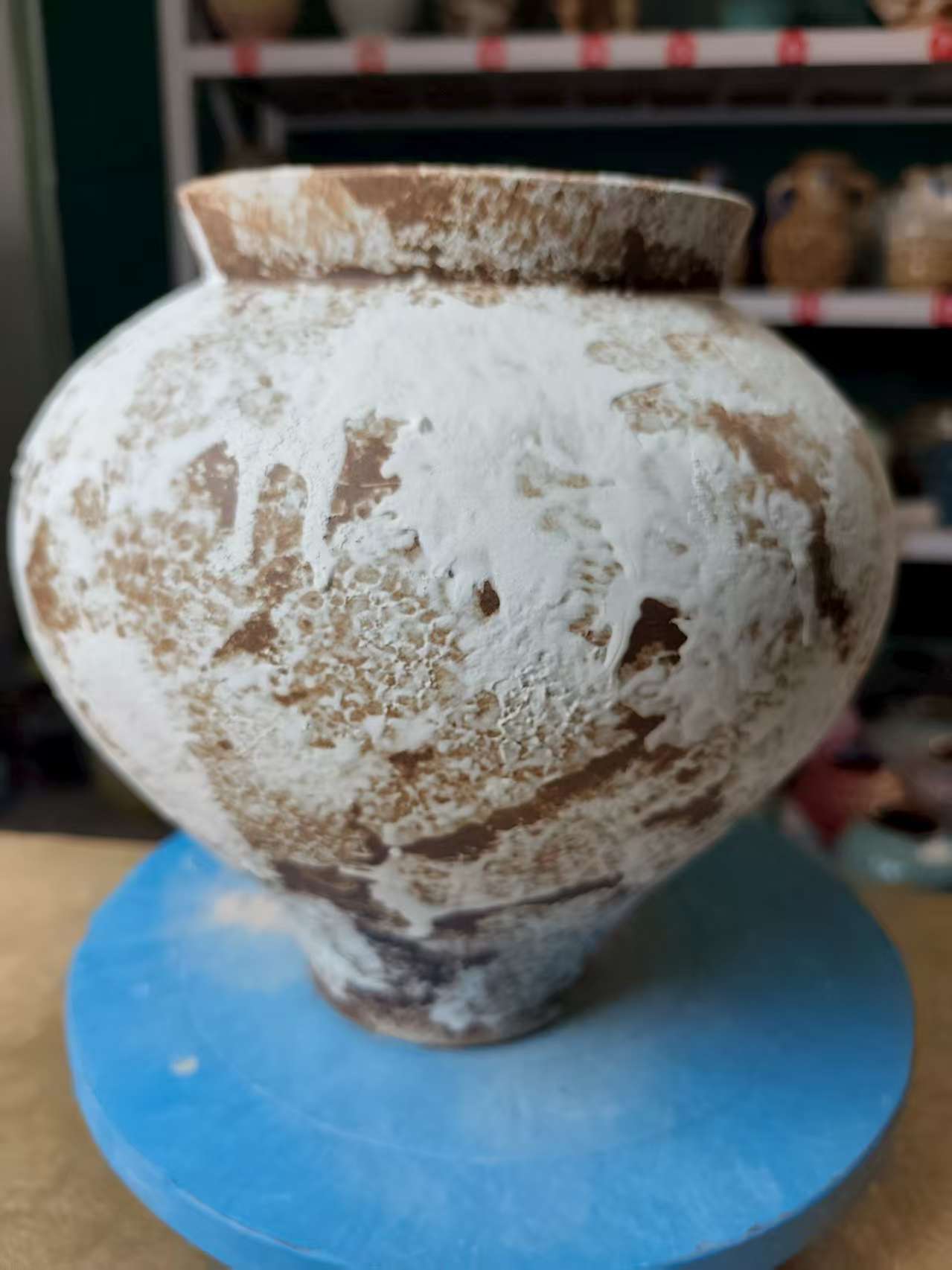 景德镇陶瓷花盆花器口径14高25度无孔