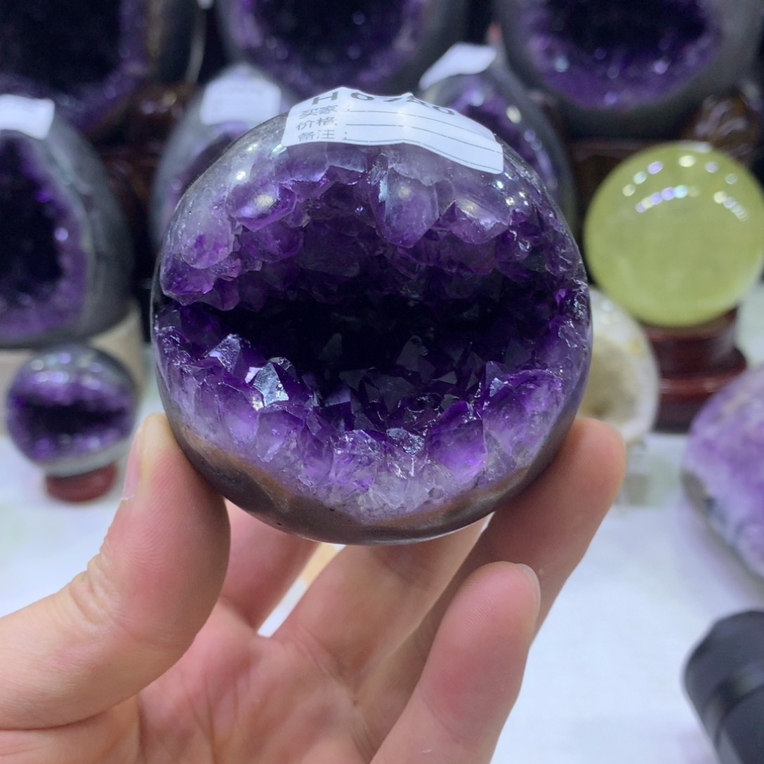 水晶紫水晶摆件未镶嵌0780