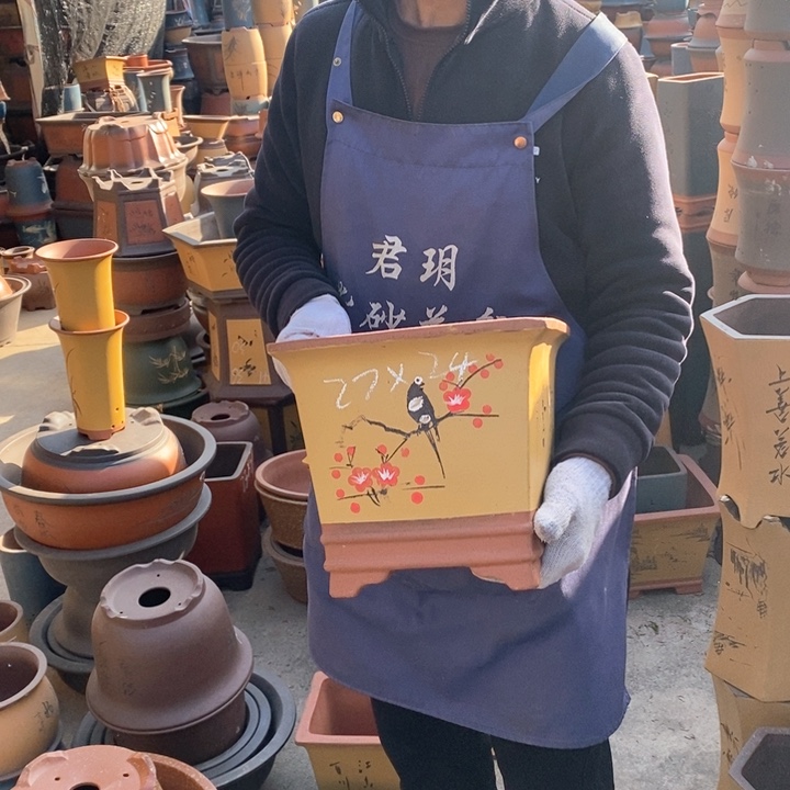紫砂花盆紫砂花盆