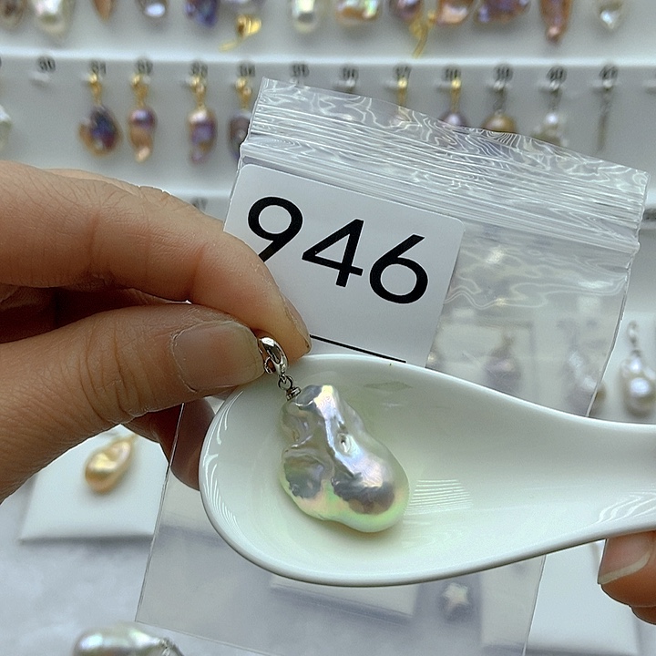 淡水珍珠颈饰银S925镶嵌