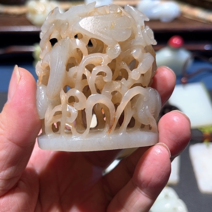 和田玉挂件未镶嵌古**韵