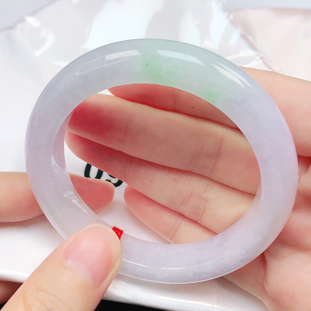 翡翠未镶嵌手镯抖音093