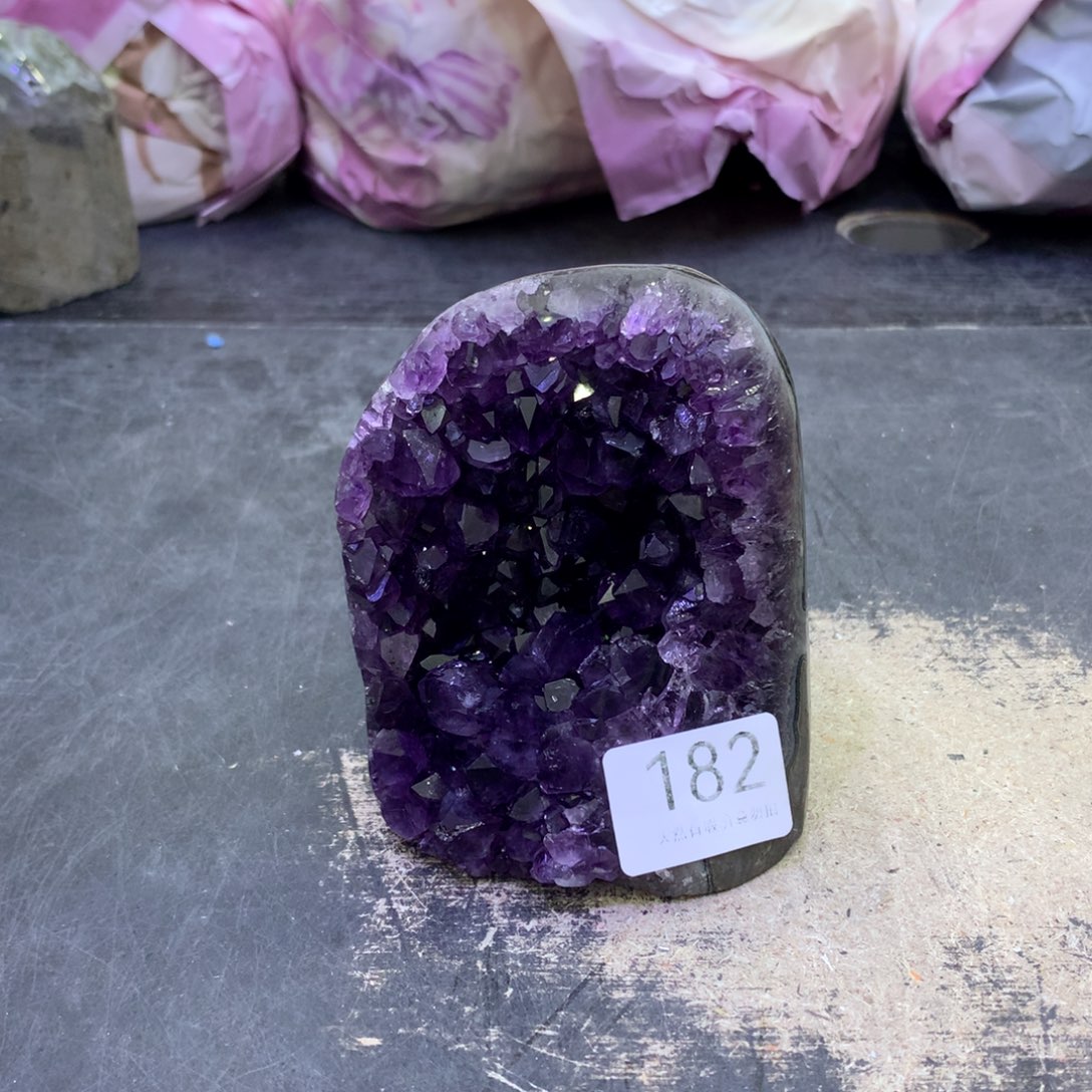 水晶摆件未镶嵌紫晶182