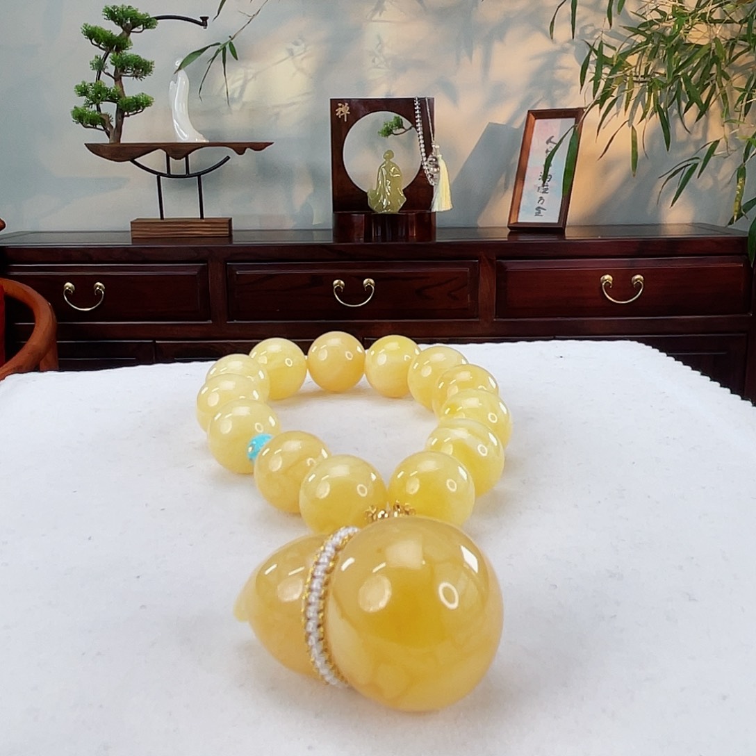 蜜蜡手链未镶嵌蜜蜡14.8