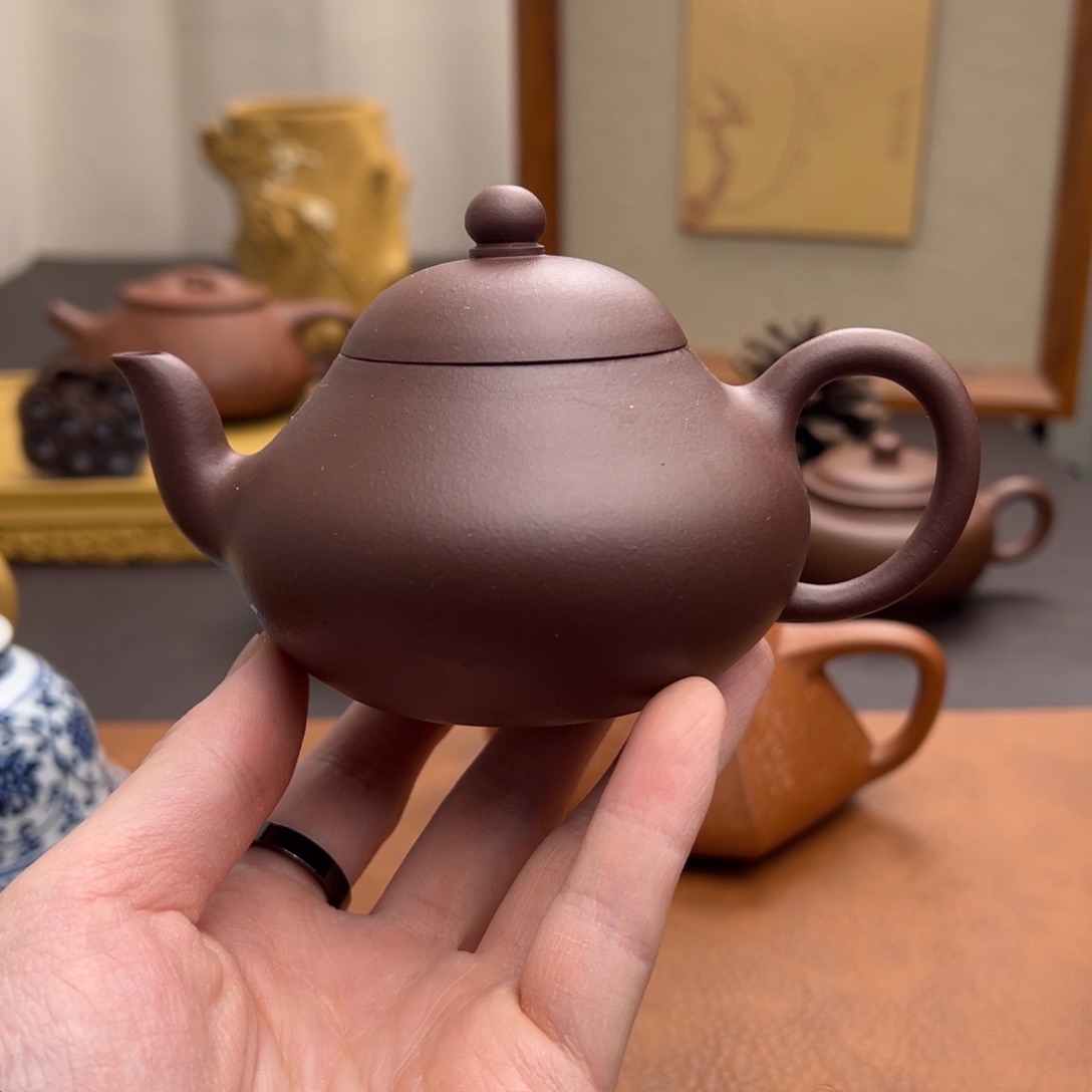 茶壶紫砂永*梨形 紫泥 160cc