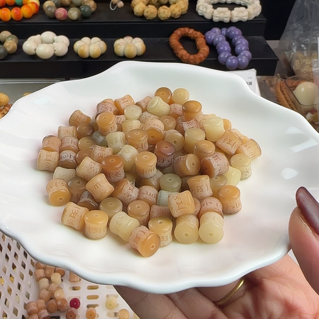 菩提根/象牙果手串卡9风化箴言竹节100卡牌➕20备珠
