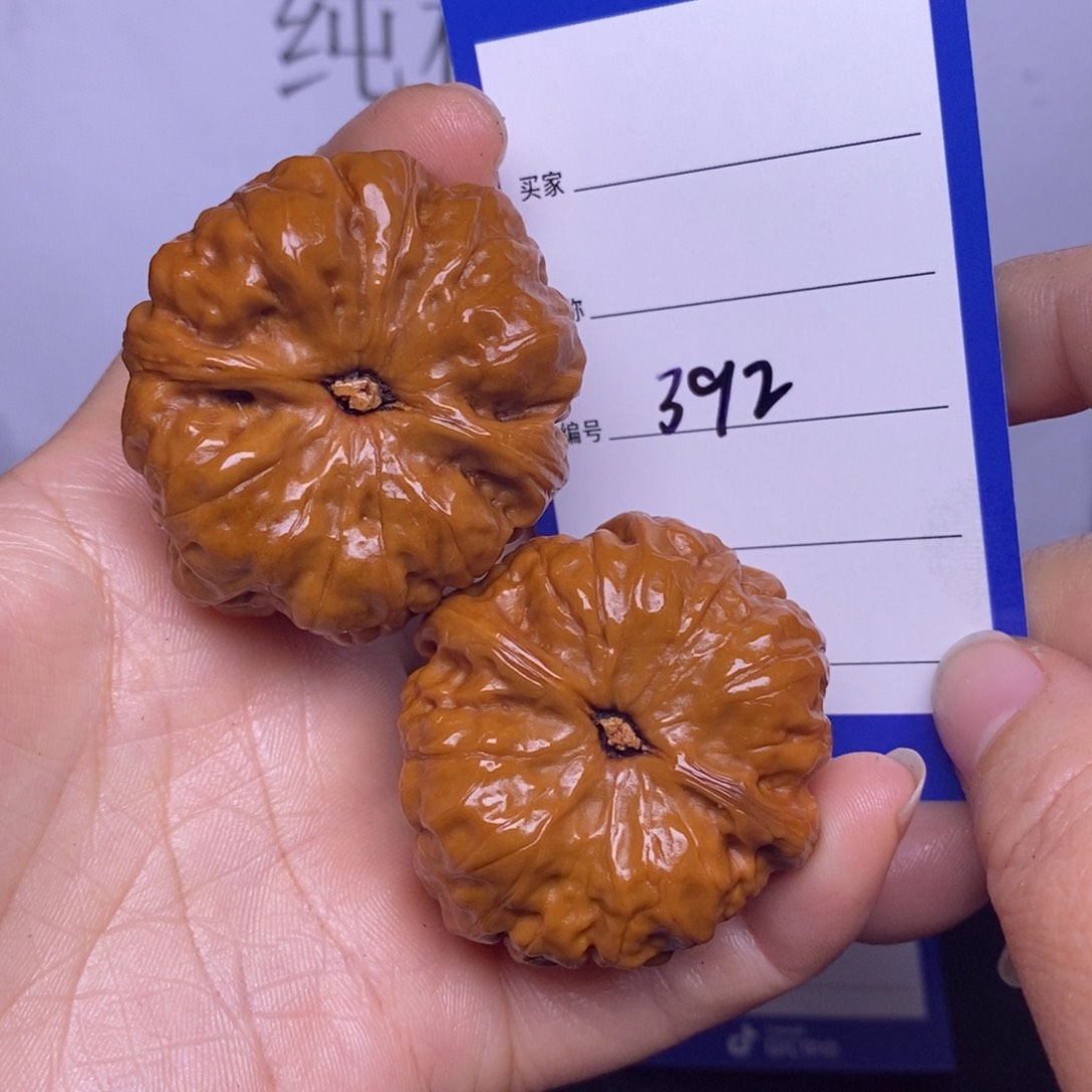 文玩核桃把件392/41.5蛤蟆头返油
