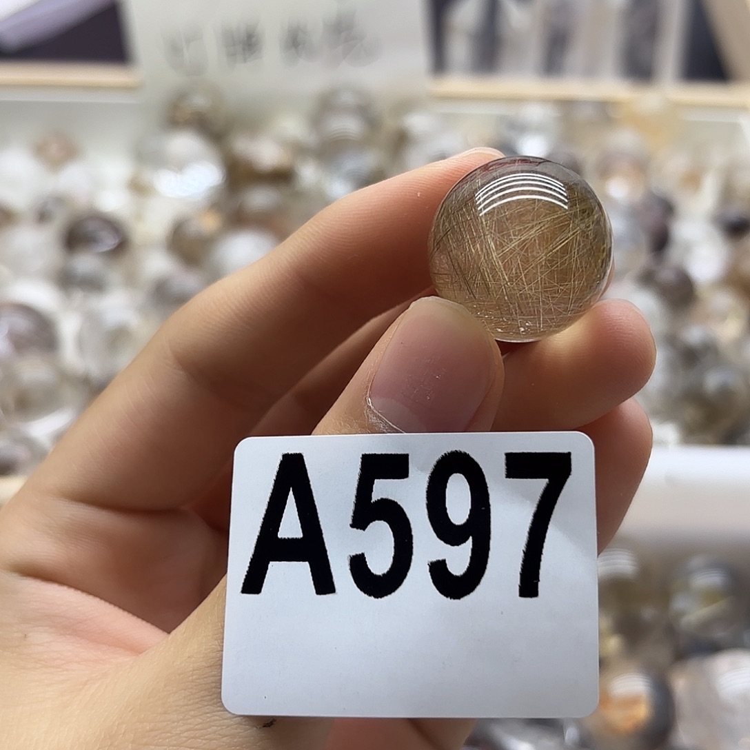 惊***庭水晶珠宝半成品未镶嵌597