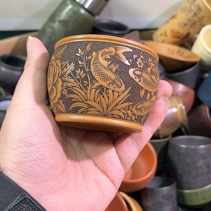 茶杯紫砂全手工紫砂主人杯