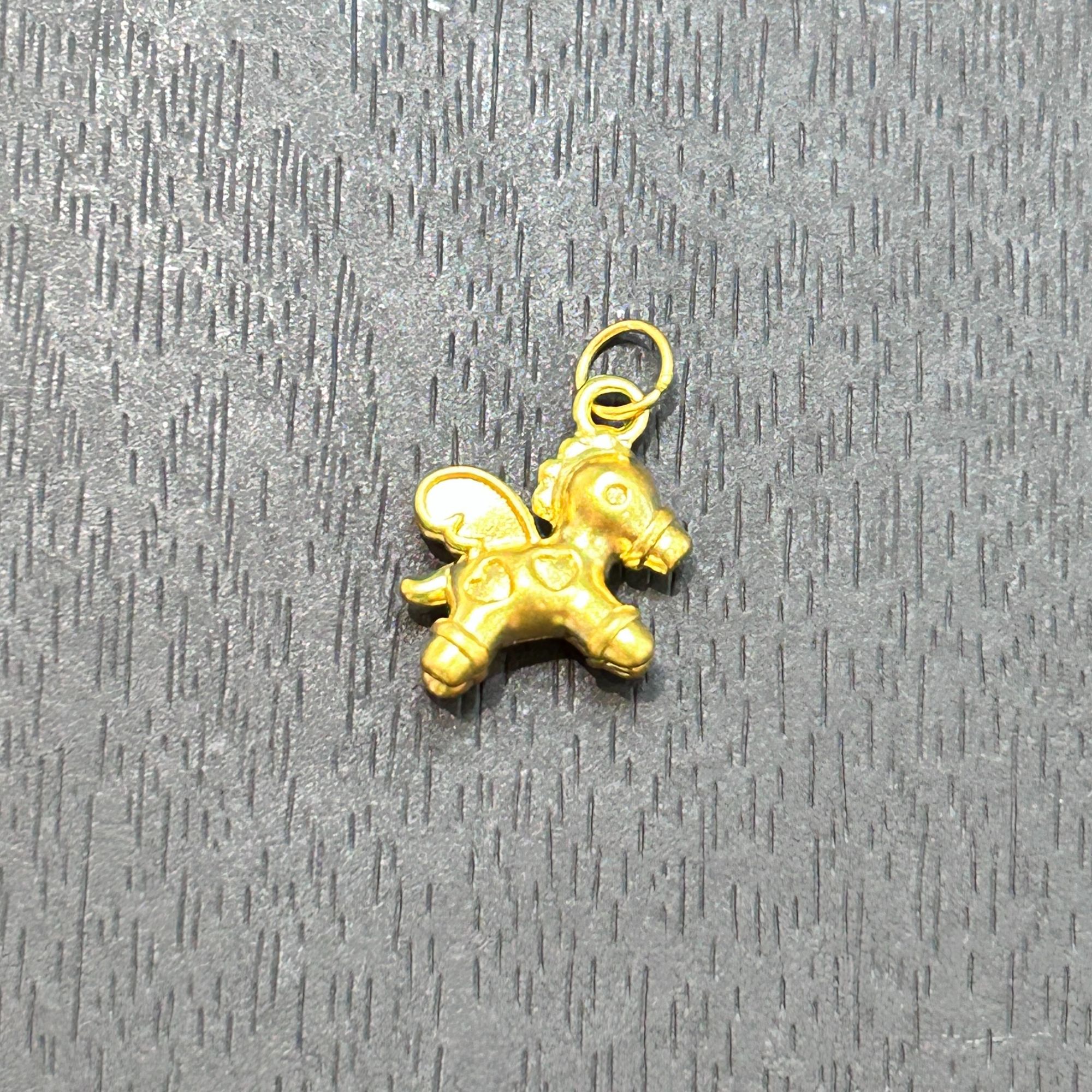 【木子专享】足金999投资金攒黄金小飞马配件ZBHJD1654克重多退少补