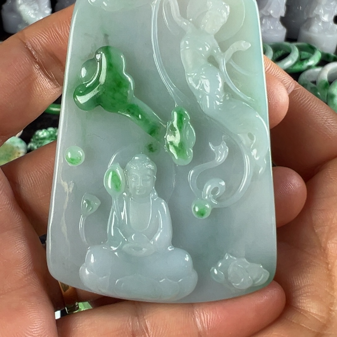 翡翠未镶嵌手镯天然翡翠挂件