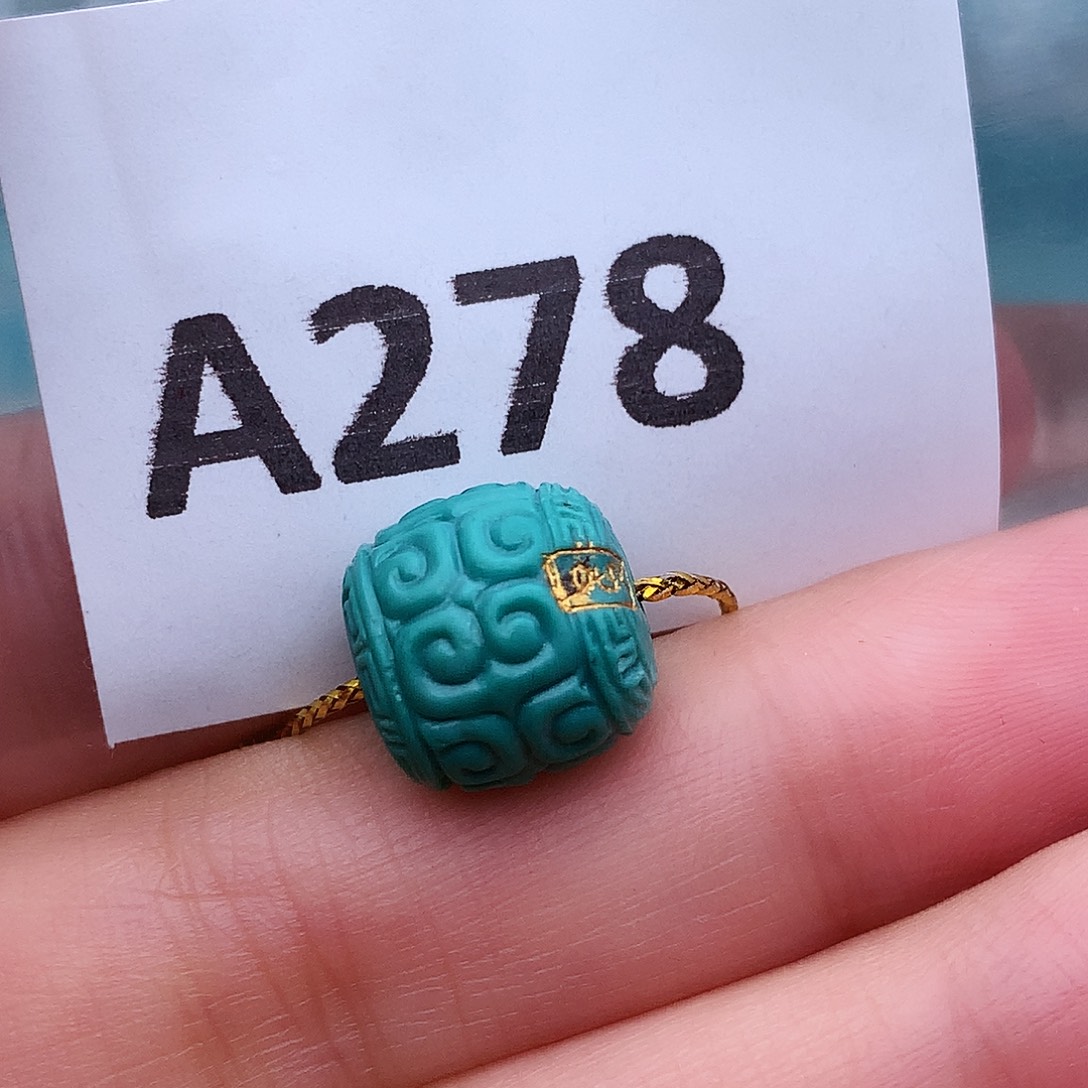 绿松石未镶嵌高瓷高色