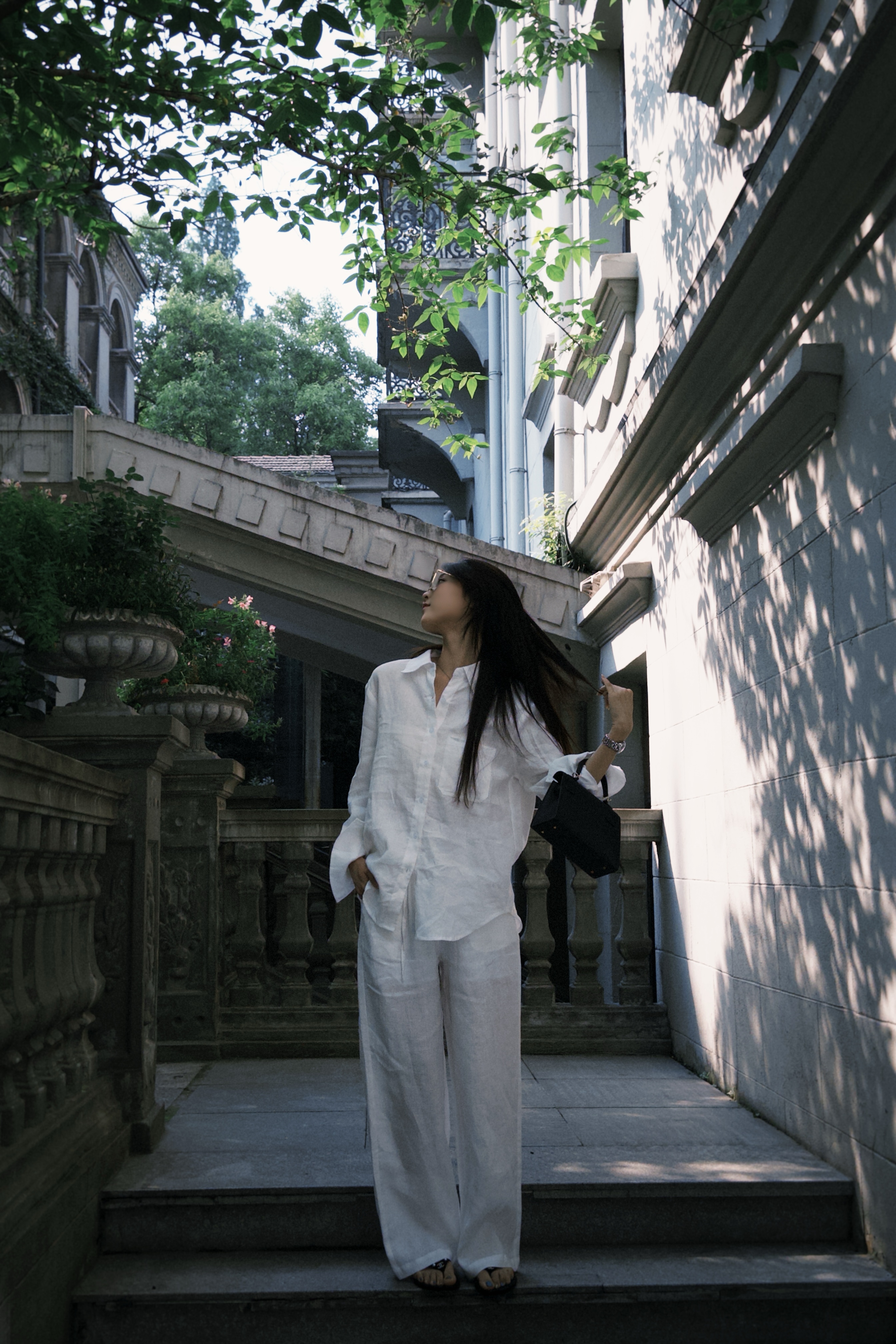 【BAGALIO】亚麻翻领纯色宽松衬衫 827