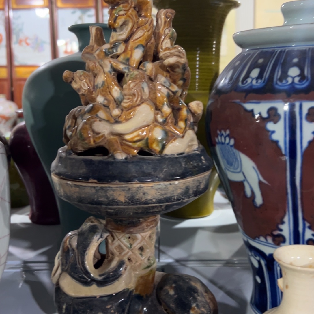 摆件陶龙凤呈祥瓷器作品