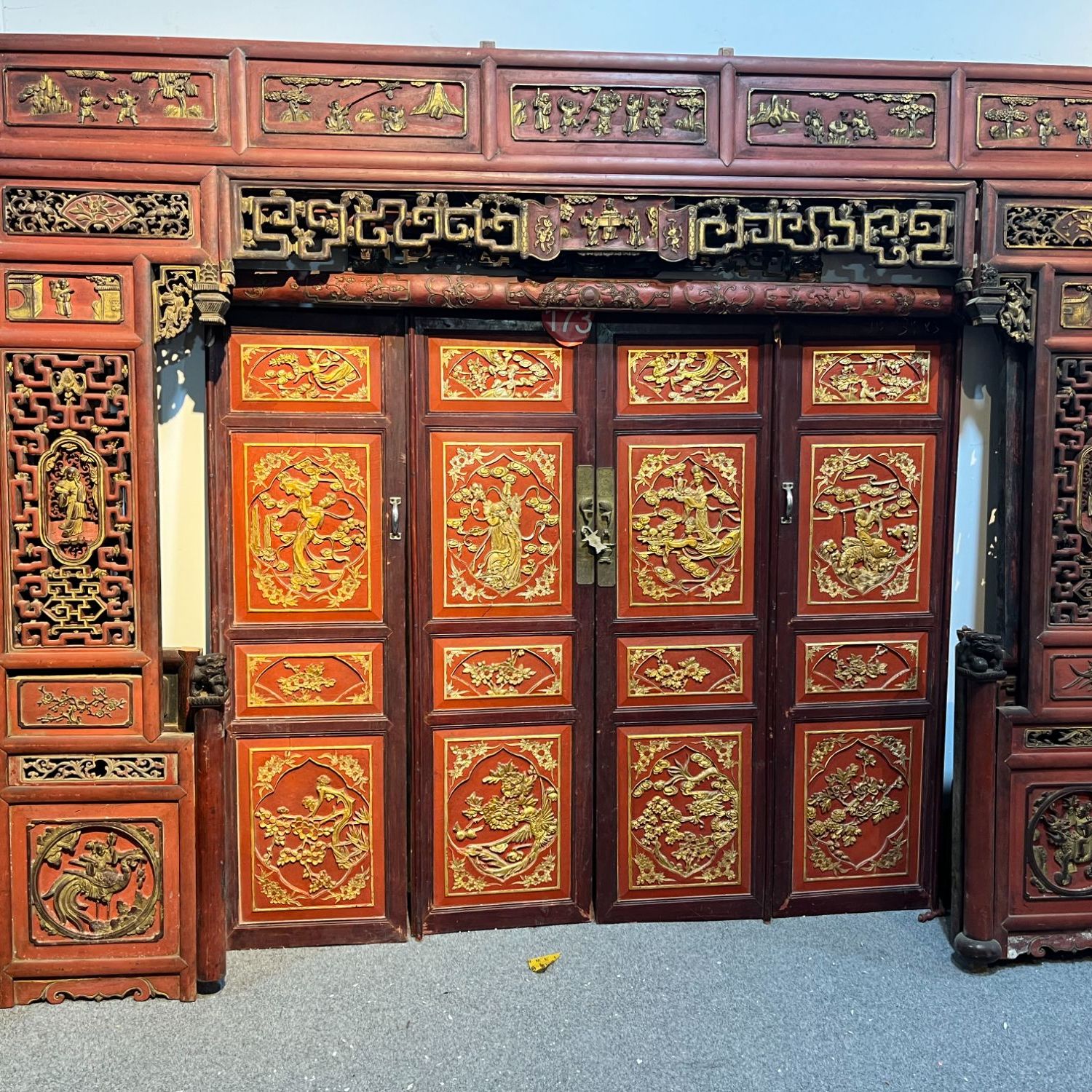 东阳老木雕老物件花板完美主义者慎拍12.22