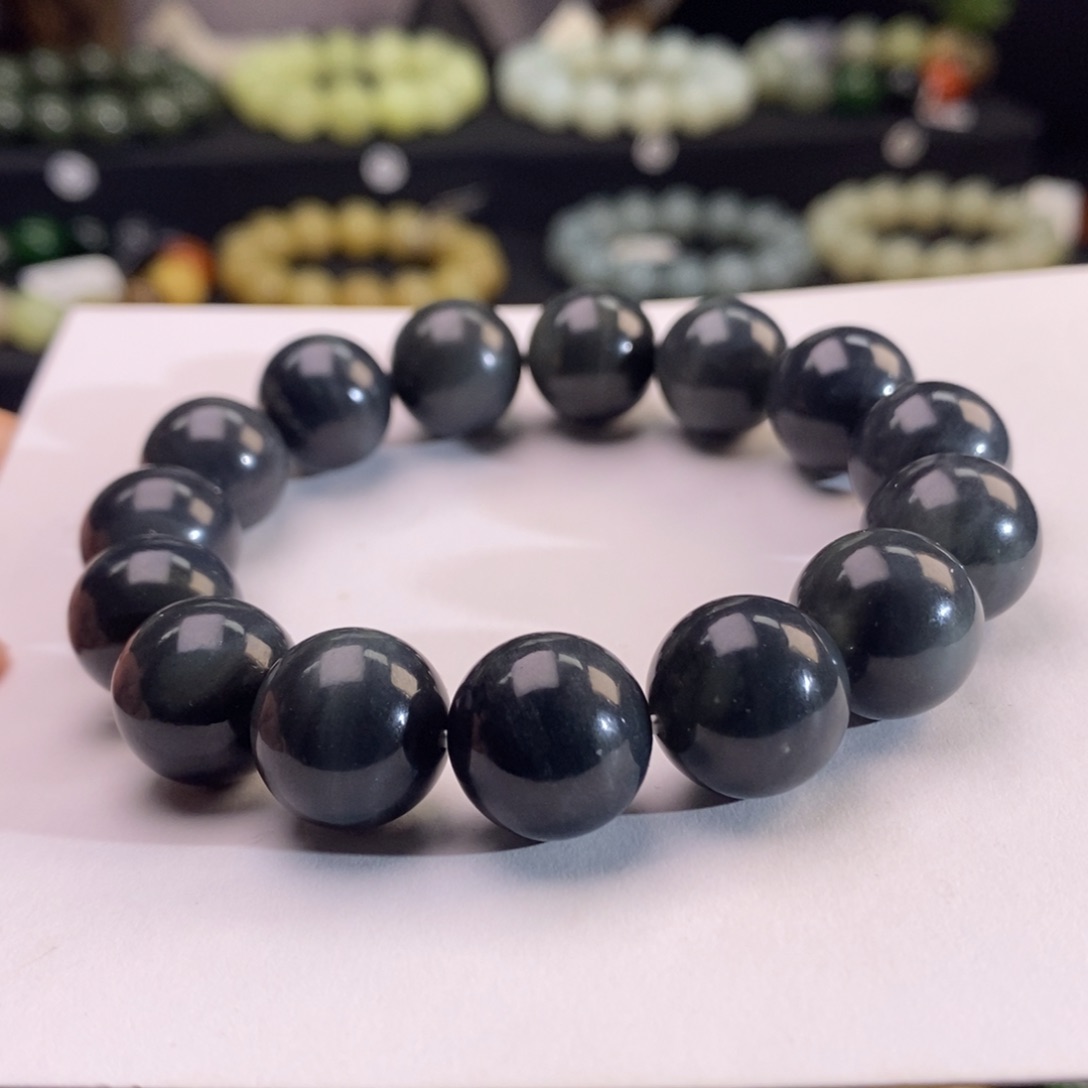 和田玉手串未镶嵌Z14