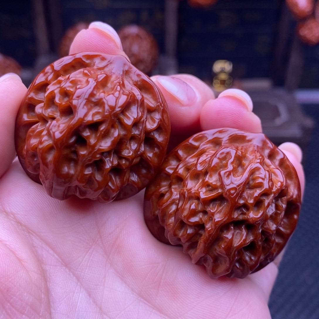 吊坠文玩核桃瓷娃娃36尺