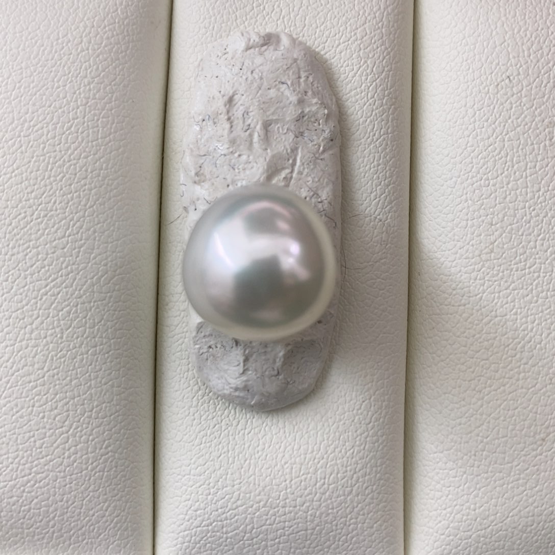 未镶嵌澳白13-14mm宝石光海水珍珠