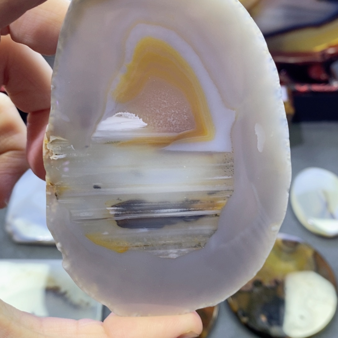 玛瑙/玉髓颈饰未镶嵌编号127