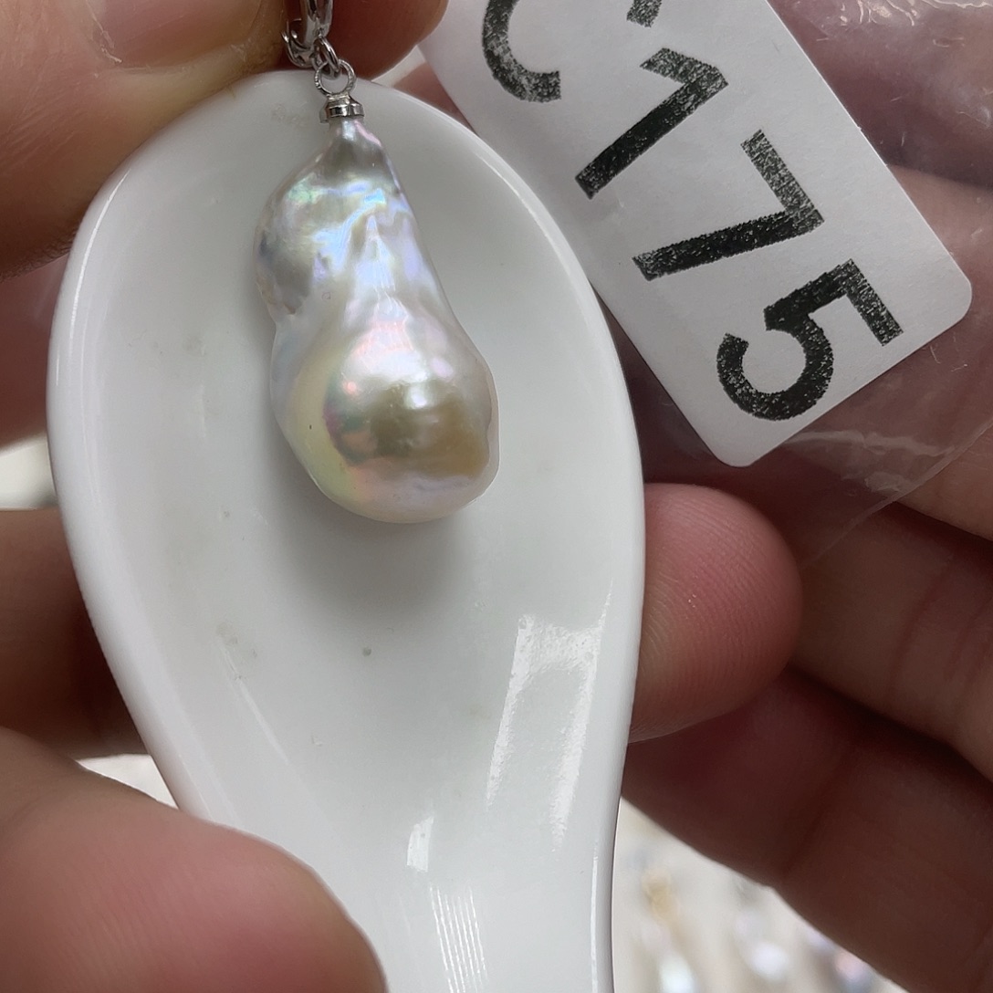 淡水珍珠颈饰银S925镶嵌