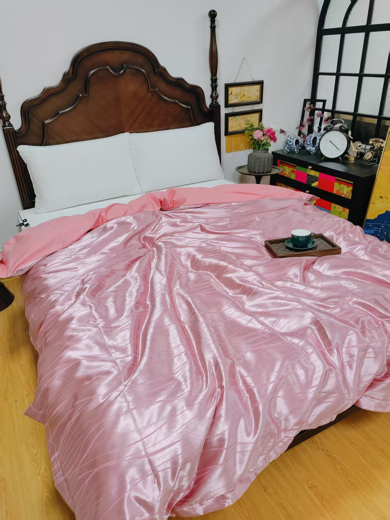 贡缎提花双人被套200*230微瑕～A008
