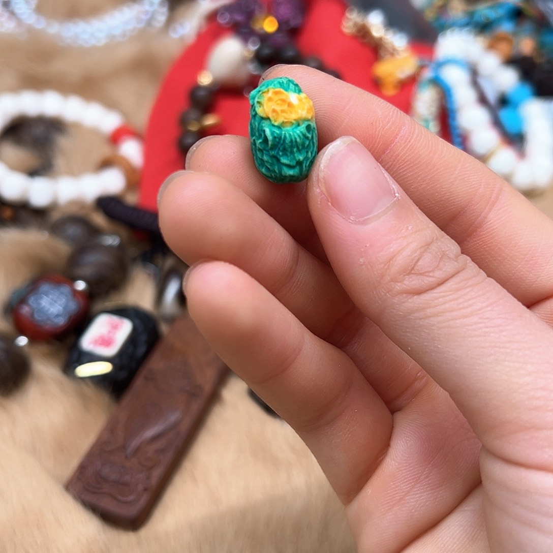 绿水晶手链银S925镶嵌