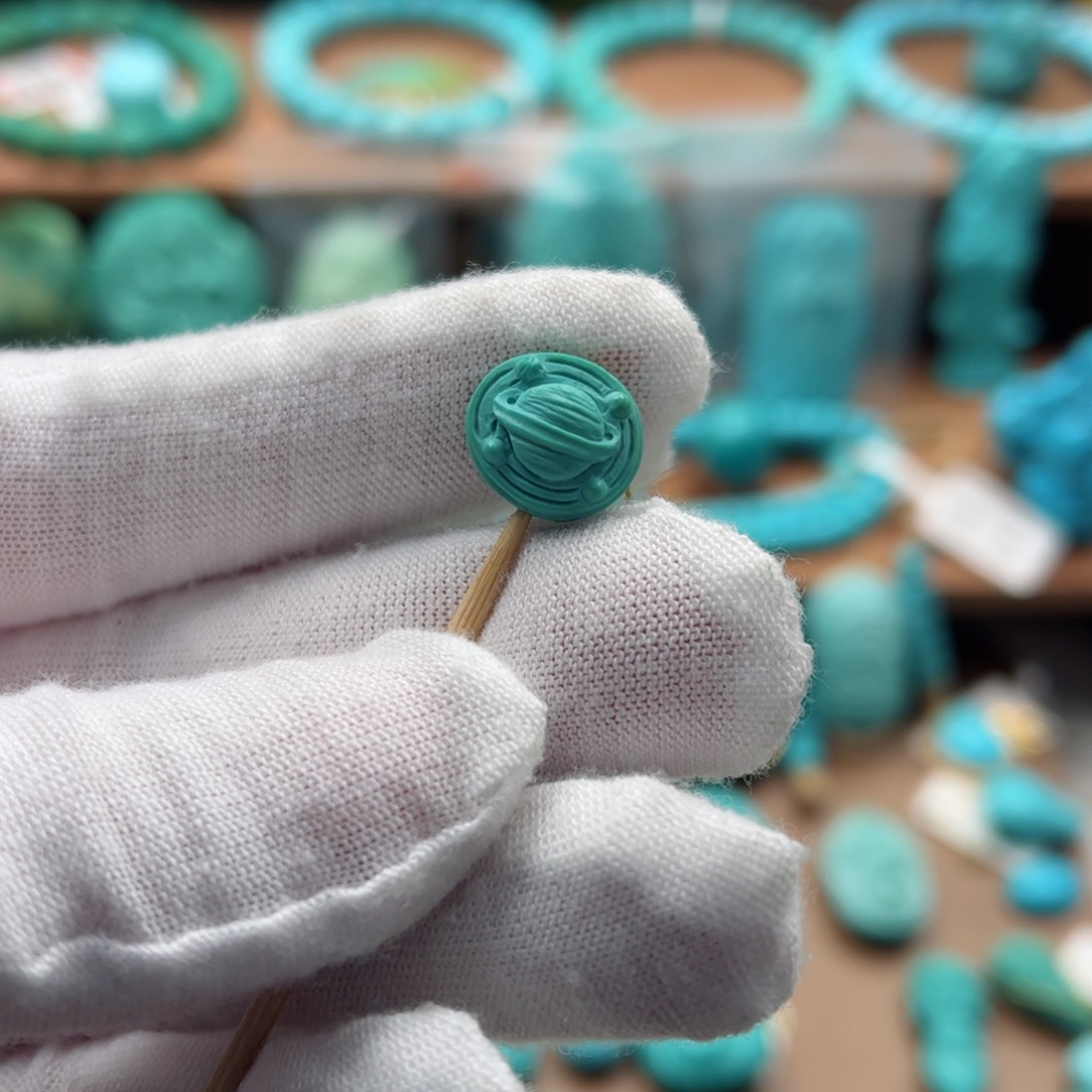 绿松石未镶嵌星球珠