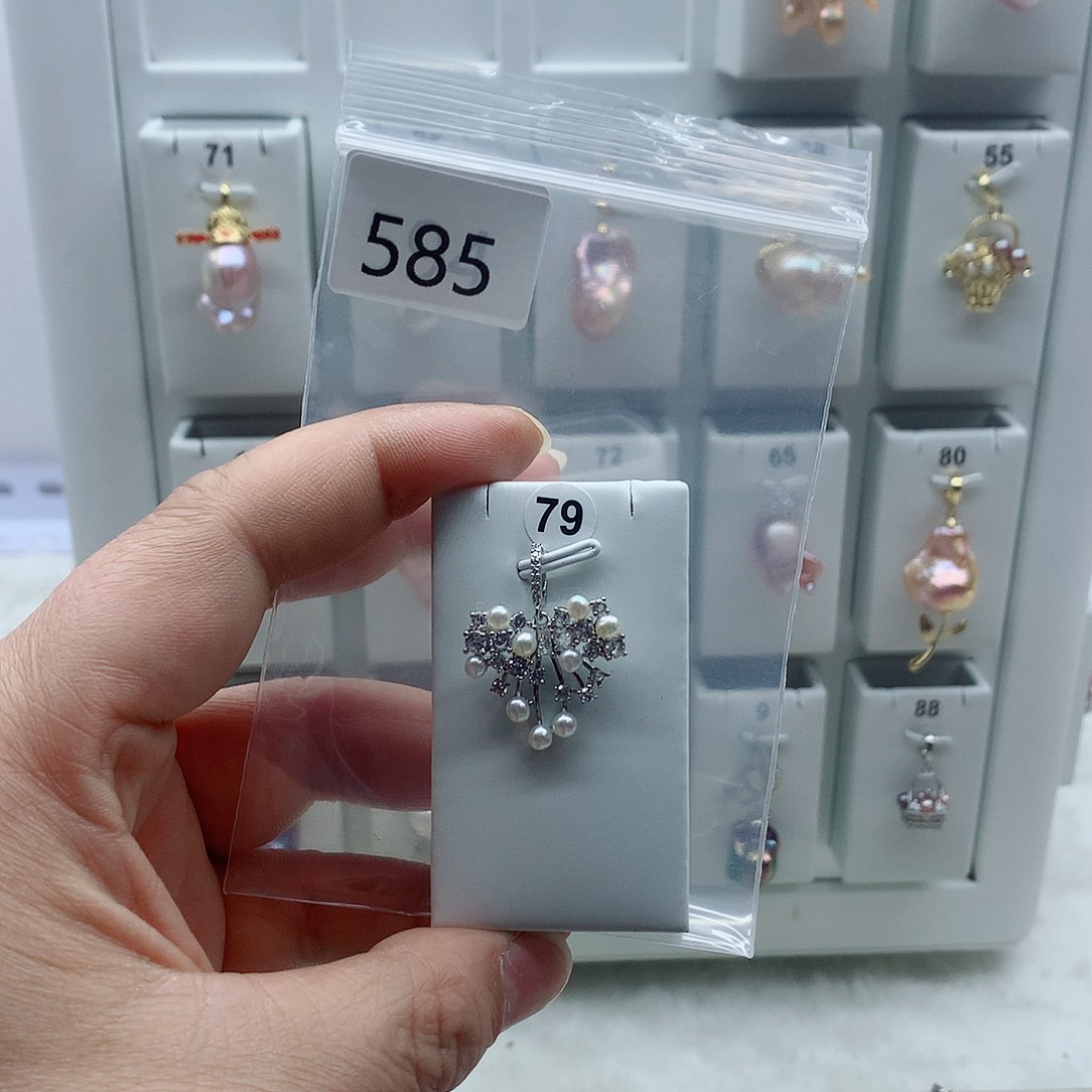 吊坠(不含链)淡水珍珠合金