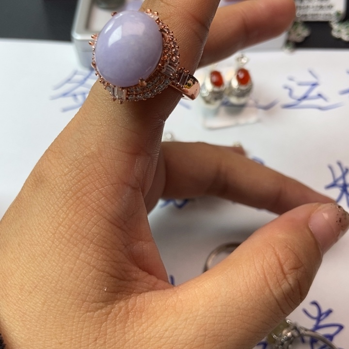 翡翠戒指合金戒指