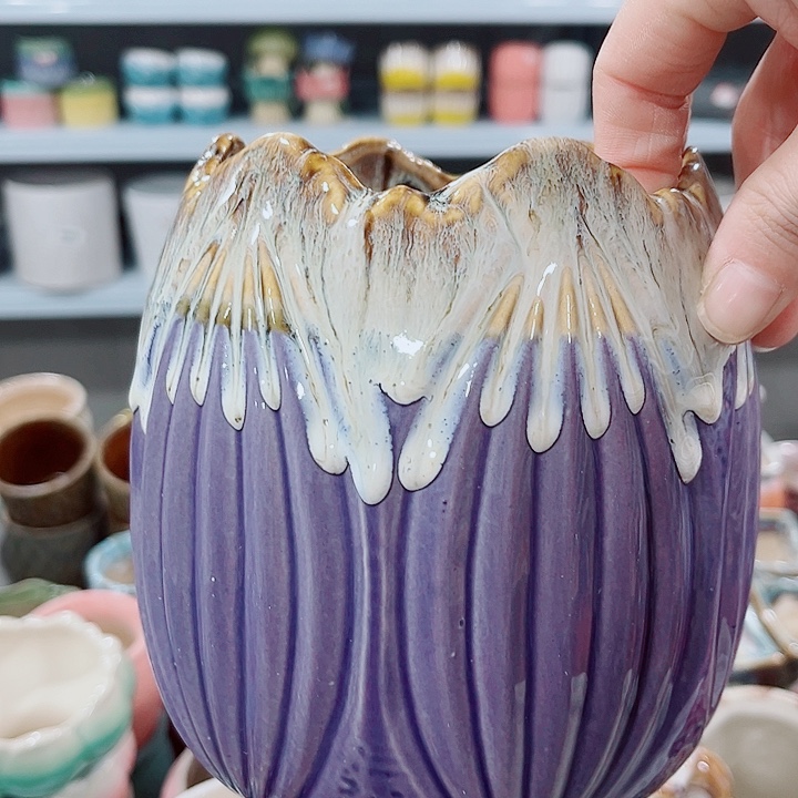 多肉陶瓷花盆满10元包邮