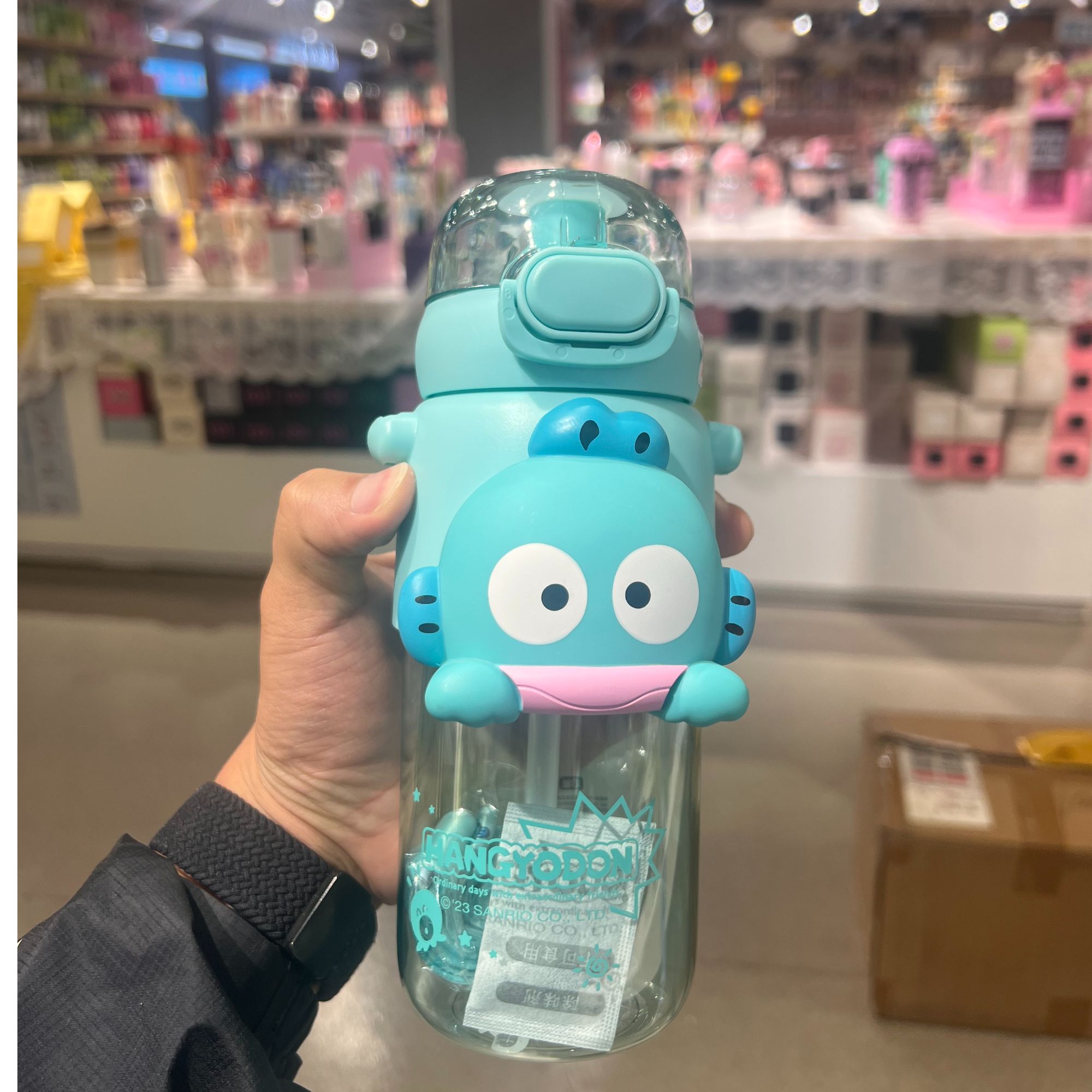 AKS可爱学生水杯便携式吸管杯tritan材质开学季放书包侧兜